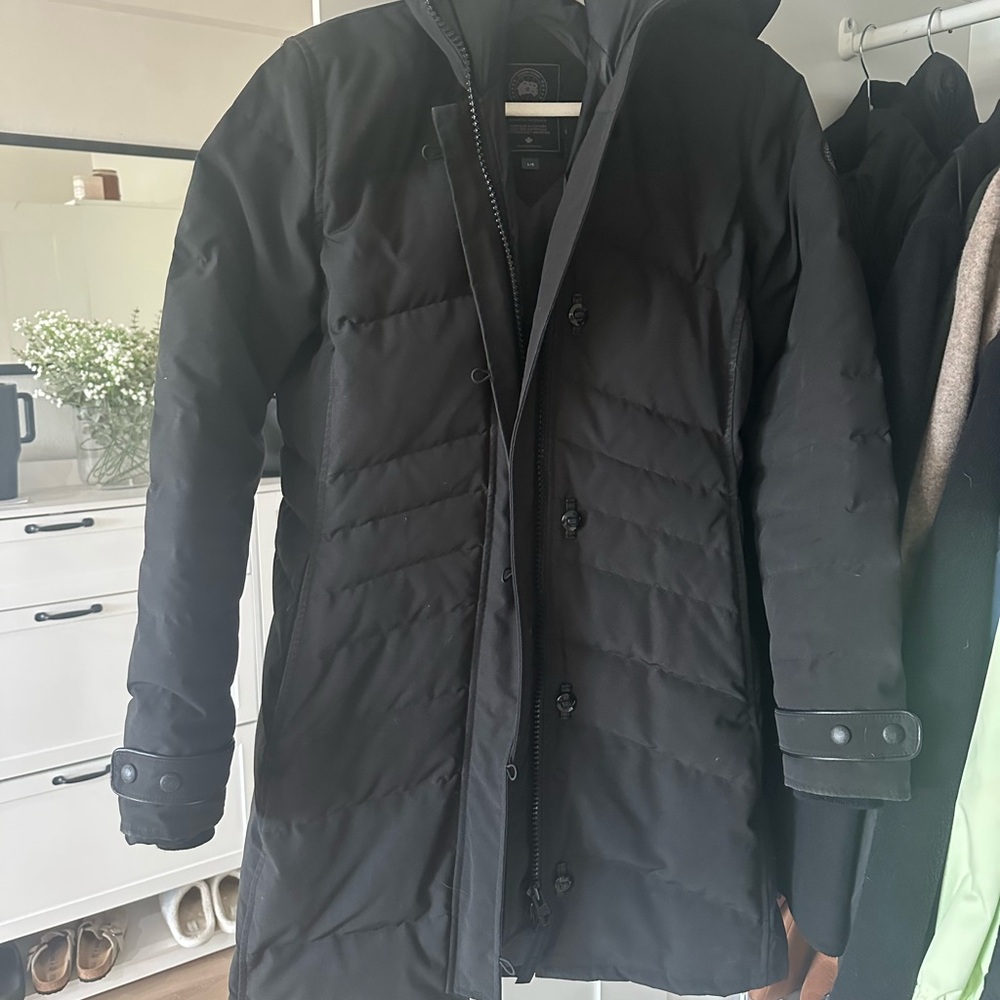 Black Canada Goose Lorette Parka Black label